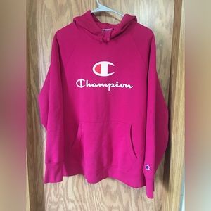 Champion 2XL Hoodie Fusia